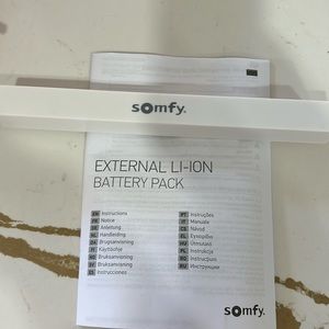 Somfy external li-ion battery pack